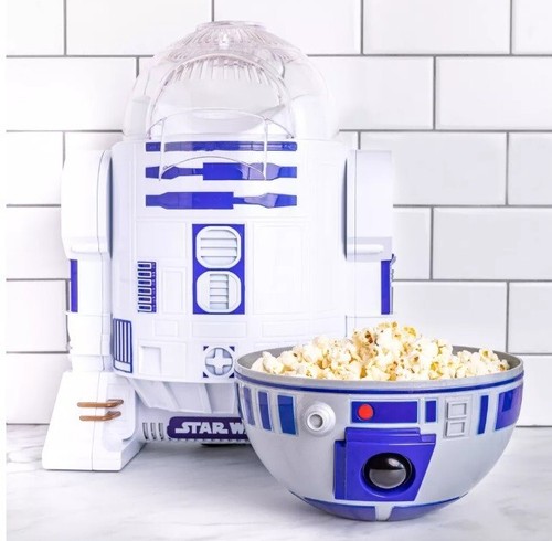 New NIB Disney Star Wars R2-D2 Air Popcorn Popper Bucket Uncanny Brands - Picture 3 of 4