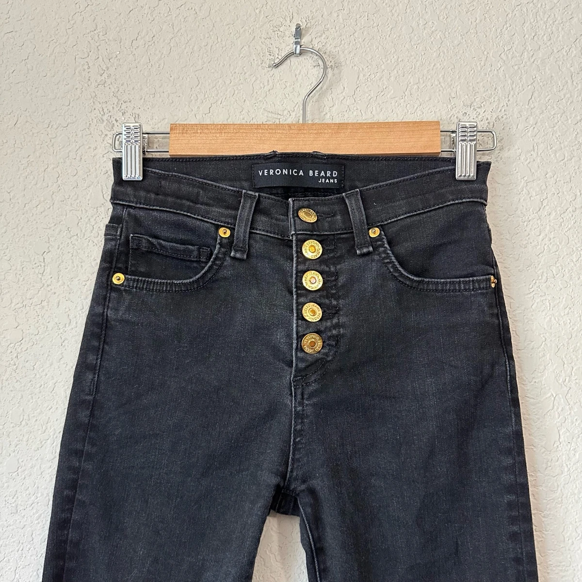 Veronica beard button store fly jeans