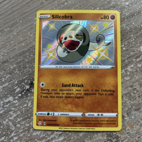 Pokémon TCG Silicobra Shining Fates SV070/SV122 Holo Shiny Holo Rare Nm