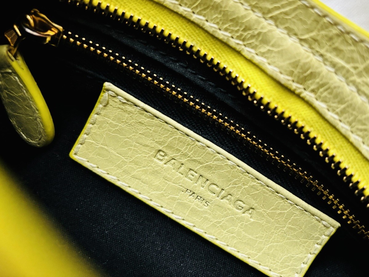 Balenciaga GHW Mini City 2 Way Shoulder Handbag Calfskin Balenciaga GHW Mini City 2 Way Shoulder Handbag Calfskin