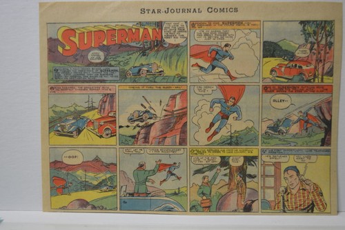 SUPERMAN SUNDAY COMIC STRIP #3 Nov 19, 1939 2/3 FULL Philadelphia Inquirer RARE - Picture 1 of 3