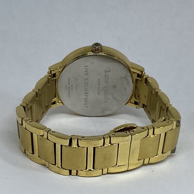 Kate Spade 0737 Women Gold Stainless Steel Analog White Dial  display picture 3