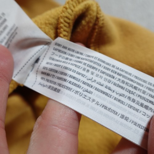 Y2K Abercrombie Fitch Hoodie Womens Medium Yellow Zip Jacket Tiger Patch Logo - Picture 8 of 15