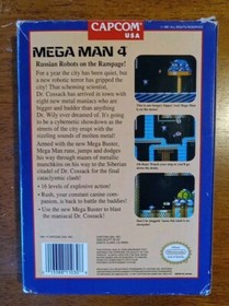 Nintendo NES Mega Man 4 (NES 1992) CIB Complete w/ Manual, Styro, Sleeve - NICE!