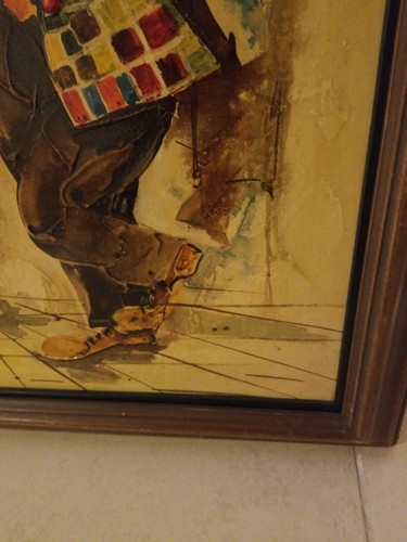 Pintura enmarcada de payasos - Imagen 7 de 11
