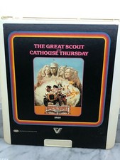 The Great Scout And Cathouse Thursday CED VideoDisc Vintage Movie Art