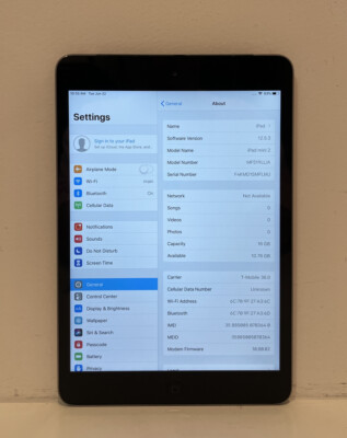 Apple iPad mini 2 16GB, Wi-Fi + Cellular, 7.9in - Space Gray READ