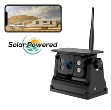 Battery Powered Solar Wifi Magnetic Reversing Rear View Camera For IOS Android