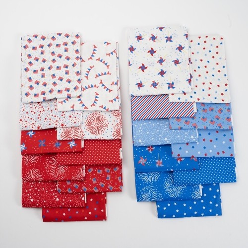 Moda Fabric | Holiday Essentials Americana | (42) 5" Precut Square Charm Pack - Picture 2 of 2