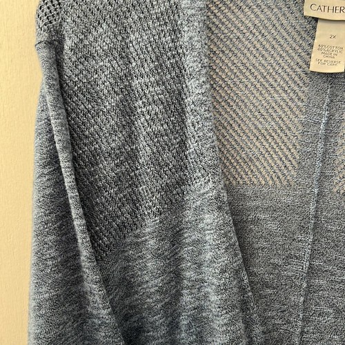 Catherine’s Cárdigan Suéter Ligero, Talla 2X 22/24 Azul/Gris - Imagen 2 de 6