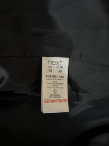 Women's Next Petite Blazer Navy Blue, Gold, Bronze and Copper Size UK 10 - Picture 20 of 24