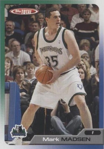 Signed Basketball Card Auto Mark Madsen 2005-06 Topps Total #66
