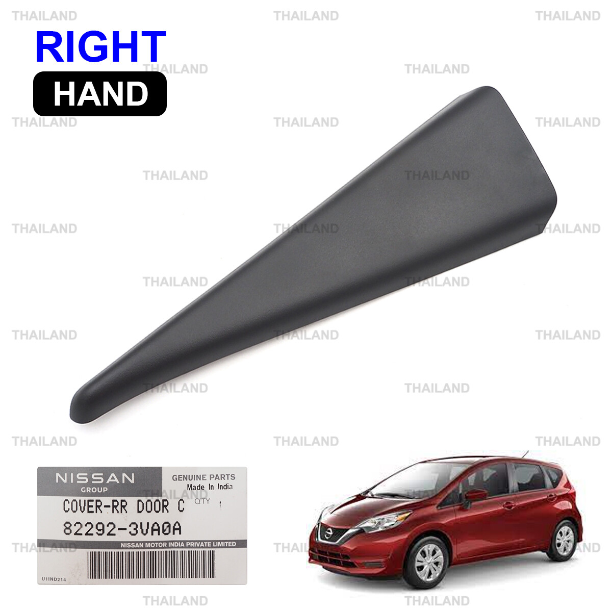 パーツ NISSAN NOTE Right Rear Door Panel Corner Inner Cover For Nissan Versa Note 5Dr