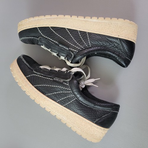 Scarpe donna 8,5 M Mephisto Originals nere in pelle sneakers stringate zeppa - Foto 6 di 11