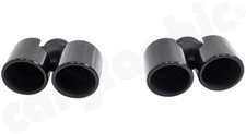 CARGRAPHIC Sport Endrohre 4x89mm für Porsche 991.1 Carrera 3,4l Emailliert