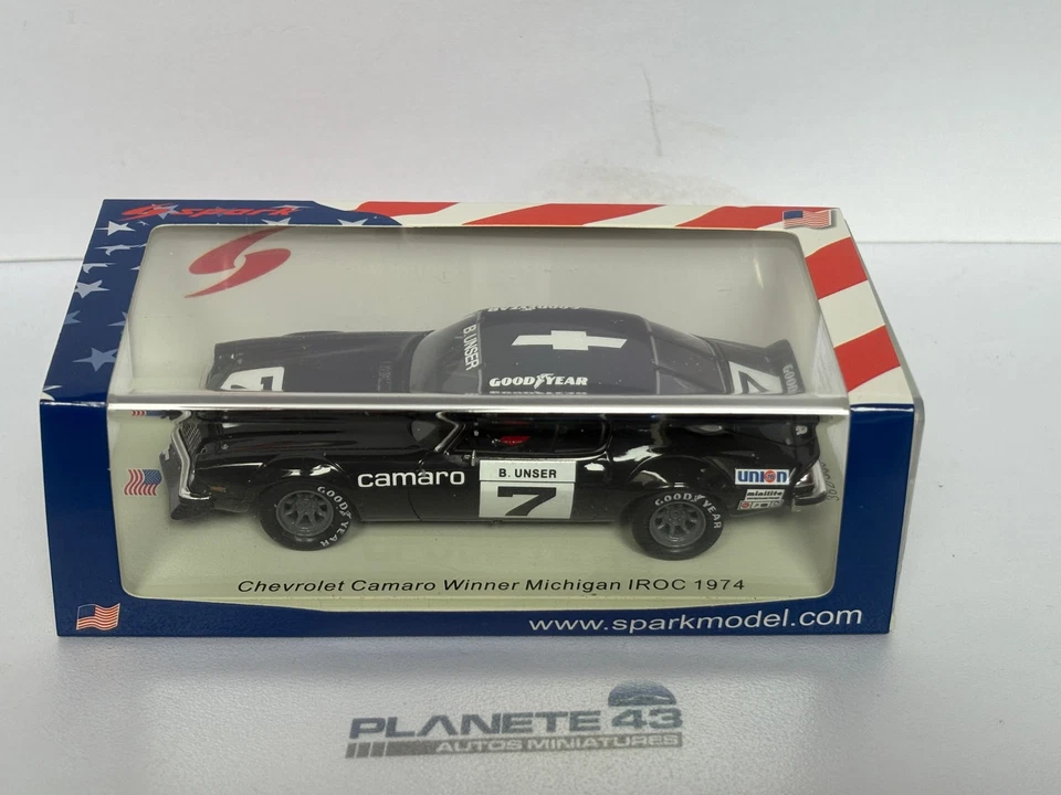 SPARK CHEVROLET CAMARO #7 WINNER MICHIGAN IROC 1974 1/43 - Photo 3/3