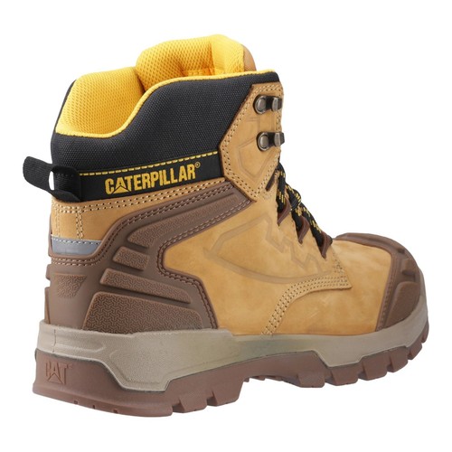 Scarpe antinfortunistiche Caterpillar SRIVER XL 6" pelle miele uomo escursionista - Foto 7 di 7