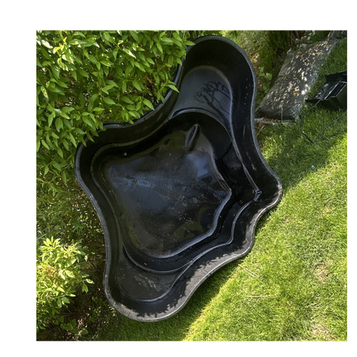 All-in-One Pond Filtration Kit with Liner, Pump, Power Cords and water fall 