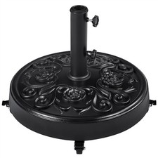 Parasol Umbrella Base Stand 25 kg Round Resin Heavy Duty for Garden Outdoor 