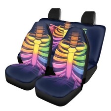 Car Seat Covers For Carscolorful Skeleton Gay Pride Rainbow Skull Lgbt Lesbian