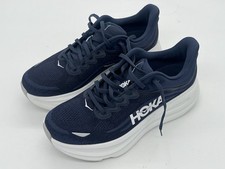 NEW Hoka Bondi 9 Men's Size 9.5D Navy/White Knit Cushioned Running Sneaker Shoes