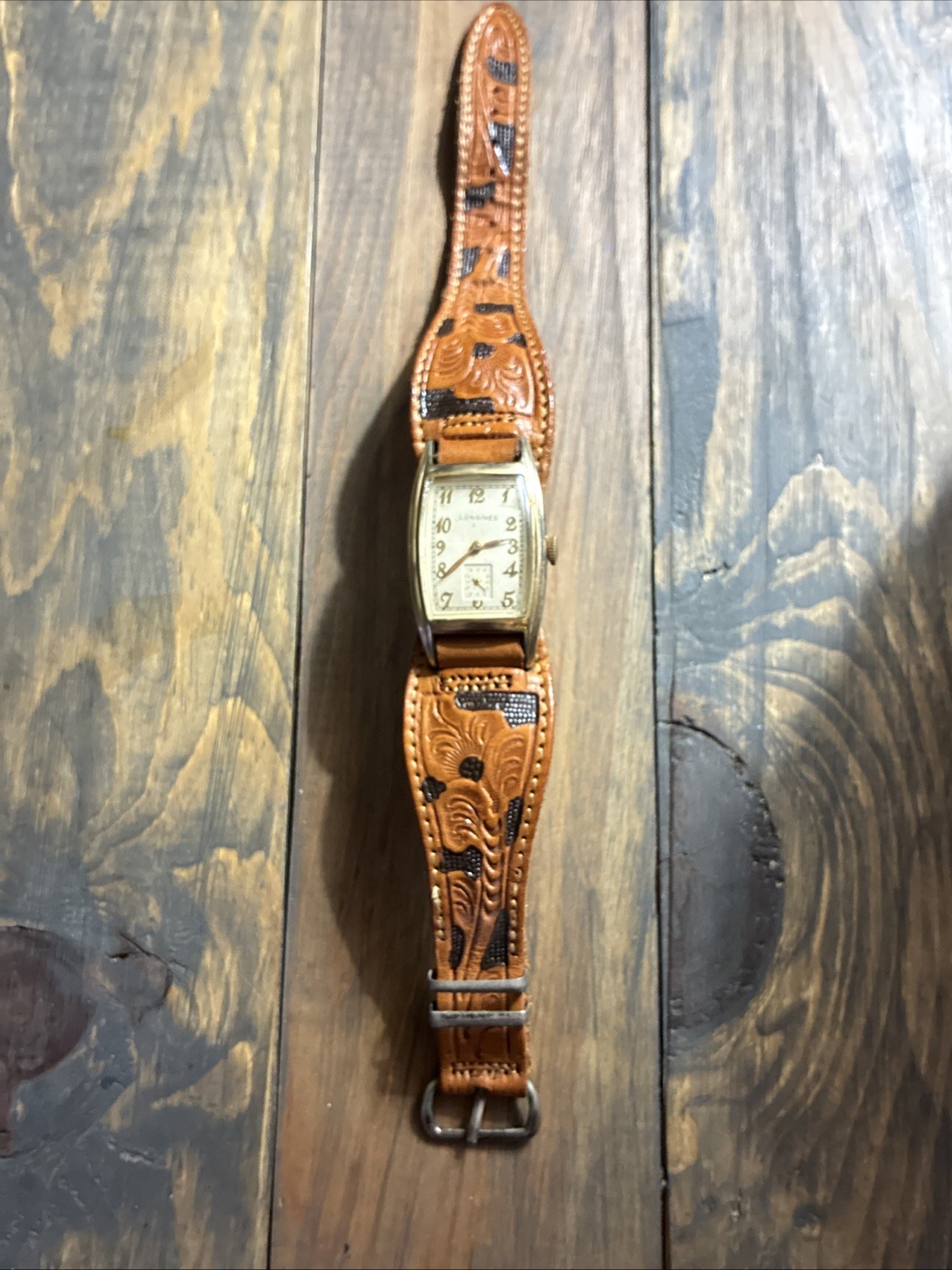 Vintage Longines Rectangular Manual Wind Watch Sm… - image 8