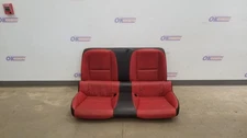 10 CHEVY CAMARO SS COUPE COMPLETE REAR SEAT ASSEMBLY ORANGE LEATHER
