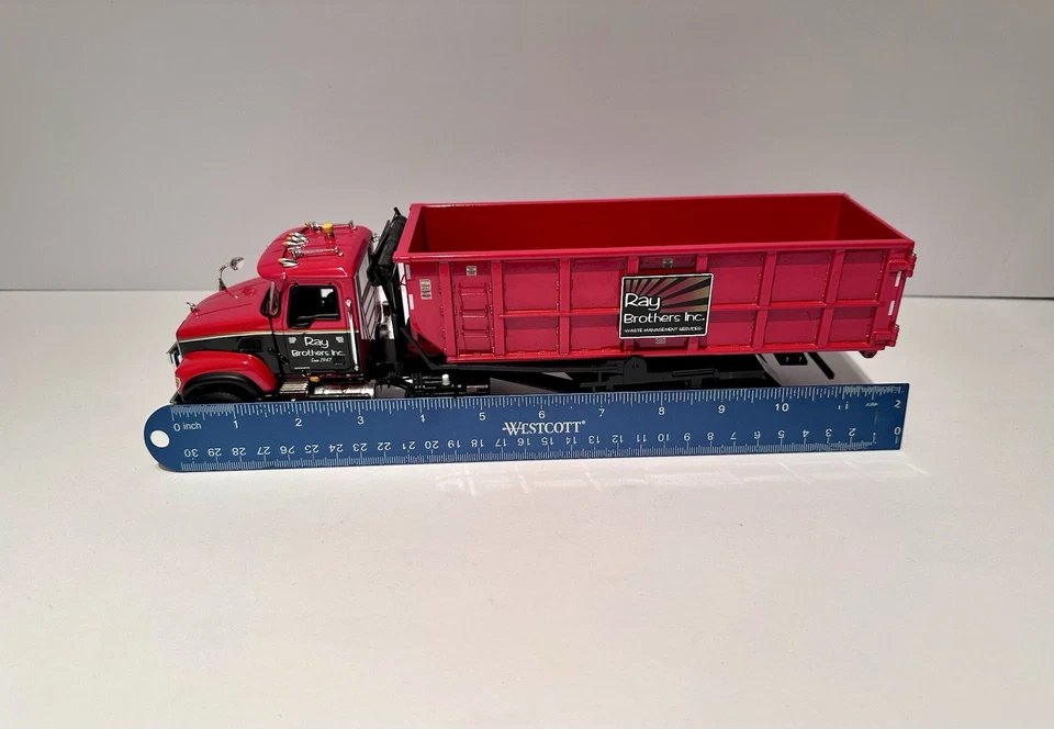 First Gear Ray Brothers Mack Granite Roll-Off Refuse Truck 1:34 Scale Rare READ - Image 3 of 4