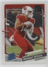2023 Panini Clearly Donruss Rated Rookie Michael Wilson #76 17xk