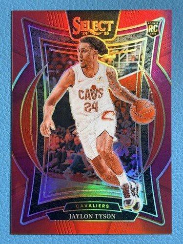 Jaylon Tyson 2024-25 Panini Select 032/199 Red Concourse Prizm RC Cavaliers #77