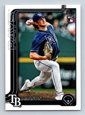 #369 Mason Montgomery 2025 Topps BASE RC Rays