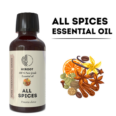 Heroot Allspice Essential Oil | Pimenta Dioica | 100% Pure Aromatherapy Diffuser