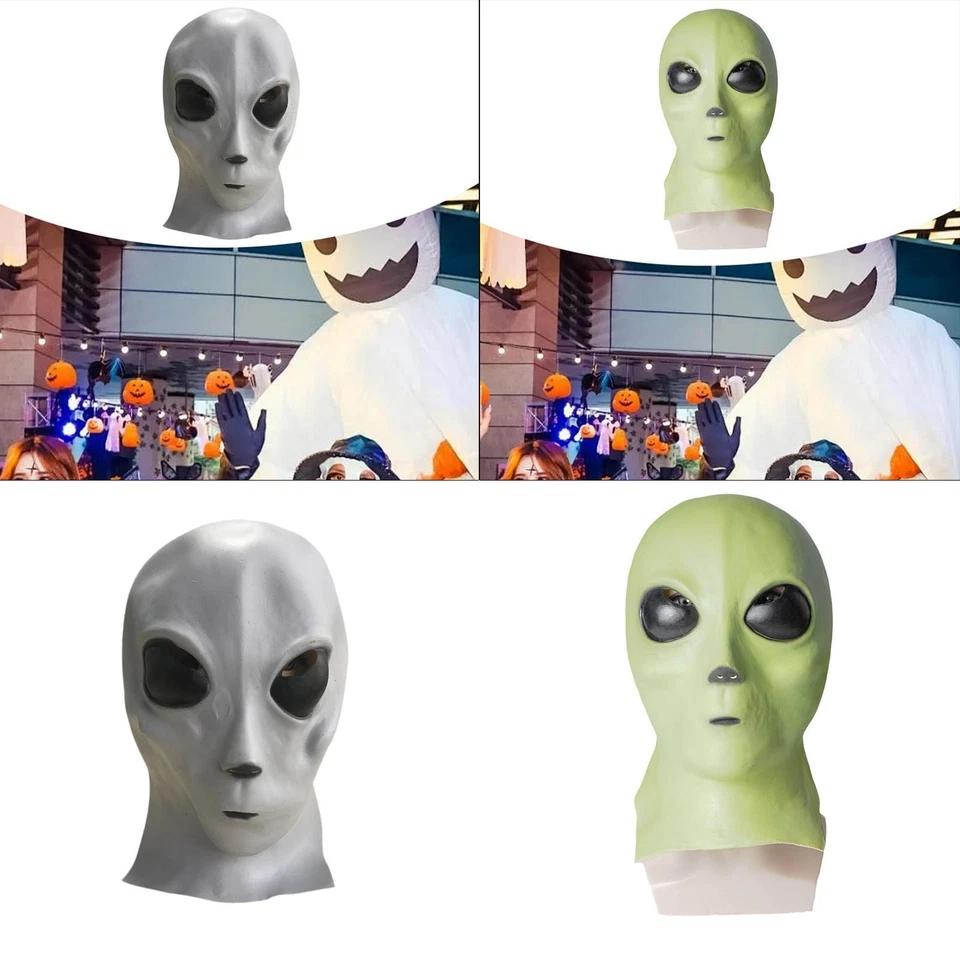 Alien Mask Halloween Costume Accessories for Carnival Role Playing Festival - Image 2 of 2