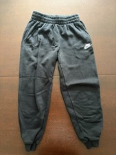 Nike Club Fleece Kids Black Jogger Sweatpants Casual Athletic Youth Medium