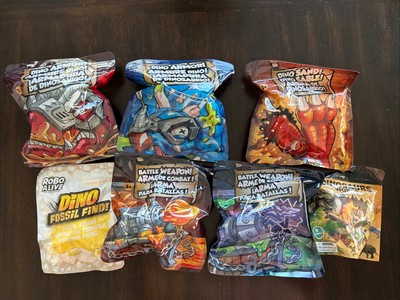 ZURU Smashers Dino Sand & Battle Weapons Lot Of 5 + Fossil Find & Dino World NEW
