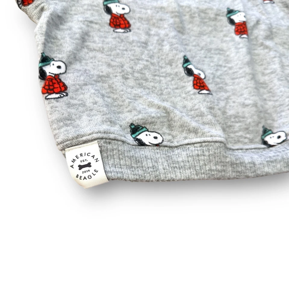 NUEVO Talla Mediana American Eagle Perro Pijama Pijamas Snoopy Camisa Top Lindo Gris Foto 4 de 4