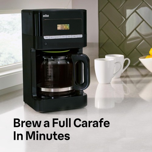 Braun Brew Sense 12 Cup Drip Coffee Maker Programmable Black KF7000BK - Picture 3 of 5