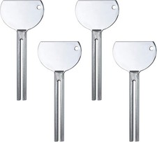 AUEAR, Stainless Steel Toothpaste Tube Squeezers Key Silver 4 Pack,