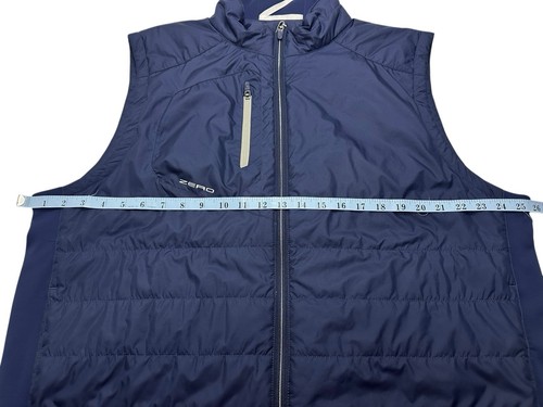Gilet trapuntato uomo Zero Restriction Z625 taglia XXL blu navy Primaloft - Foto 10 di 13