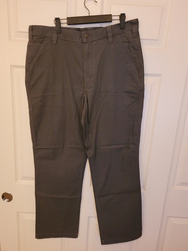 Carhartt Rugged Flex Relaxed Fit Canvas Work Pants Mens 36x32 Gray NWT - Picture 2 of 13