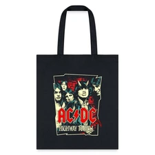 AC/DC Logo And Band Highway To Hell Album Tote Bag