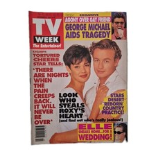 TV WEEK Vintage Magazine November 6, 1993 Simon Baker Cover, Meat Loaf Pin-Up