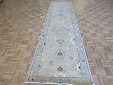 3'1 x 11'9 Runner Hand Knotted Beige Peshawar Oriental Rug G16529
