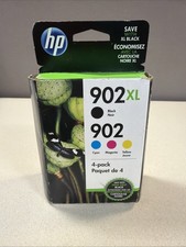 New Genuine HP 902XL Black HP 902 Regular Color Ink Cartridges Exp. 10/2001