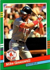Michael (Mike) Lewis Greenwell Boston Red Sox 553 Donruss 1990 Baseball Card