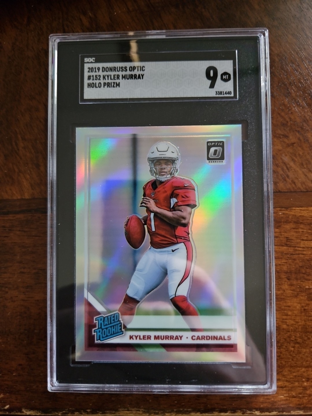 2019 Donruss Optic Kyler Murray 153 Holo Prizm
