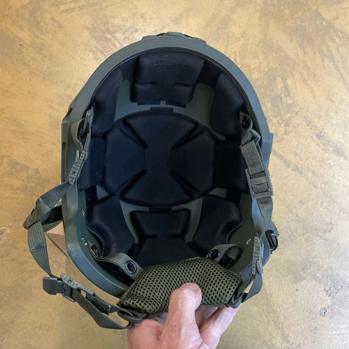 Large OD Green Hard Head Veterans High Cut Ballistic Combat HHV Helmet ATE2-new - Picture 2 of 7