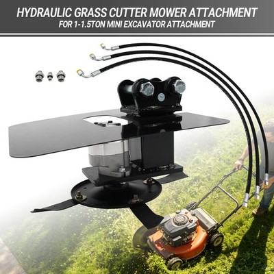 Hydraulic Grass Cutter Mower Attachment For Mini Excavator 1 - 1.5ton Attachment