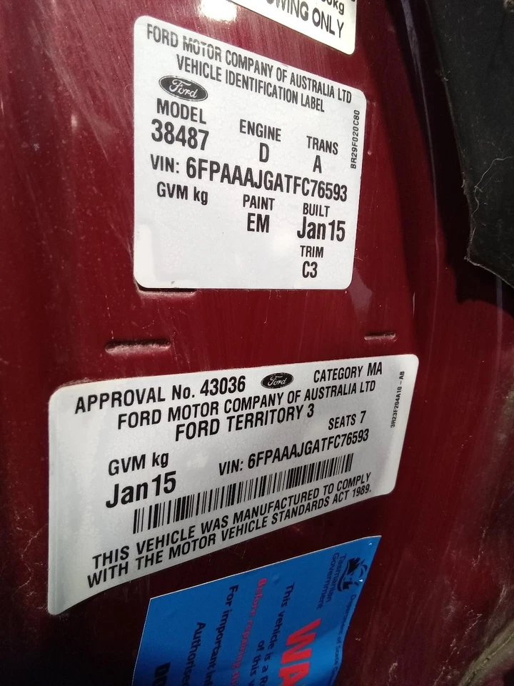 FORD TERRITORY 03/11-12/16 FUEL FILTER HOUSING SZ - image 4 of 4