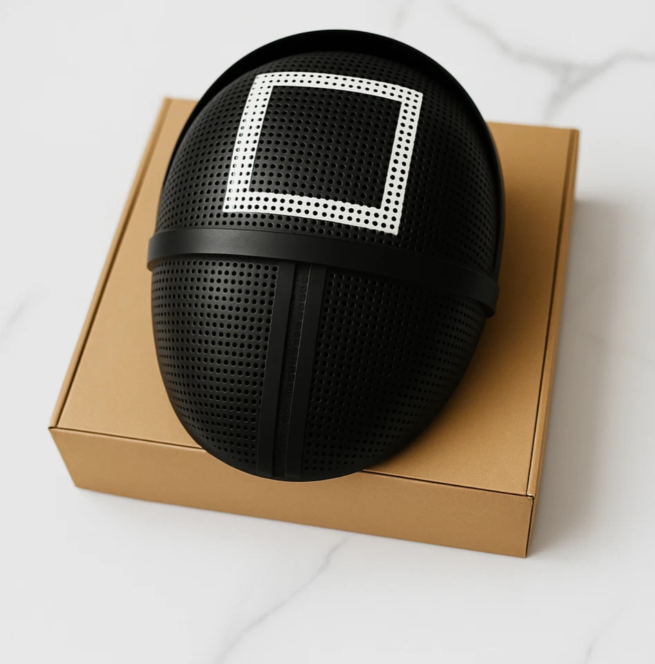 Máscara Guardián Juego Calamares Cuadrada Réplica 1:1 Retráctil Calidad A+ Foto 3 de 4